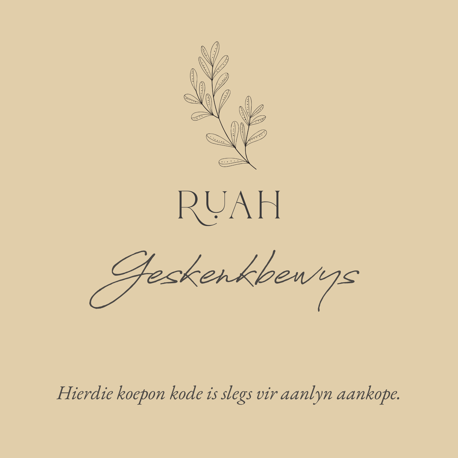 Ruah Geskenkbewys